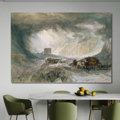 Bufera Di Neve Moncenisio Joseph Mallord William Turner jwt112 quadro stampato su tela