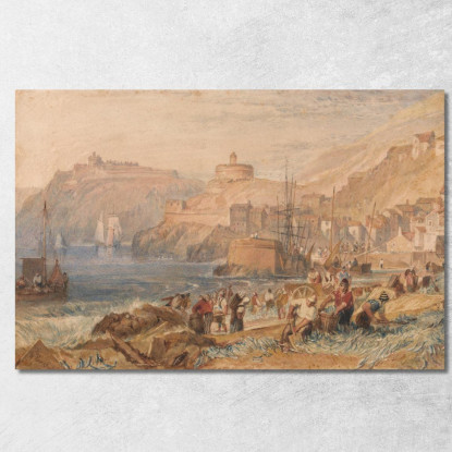 St. Mawes Cornovaglia Joseph Mallord William Turner jwt114 quadro stampato su tela