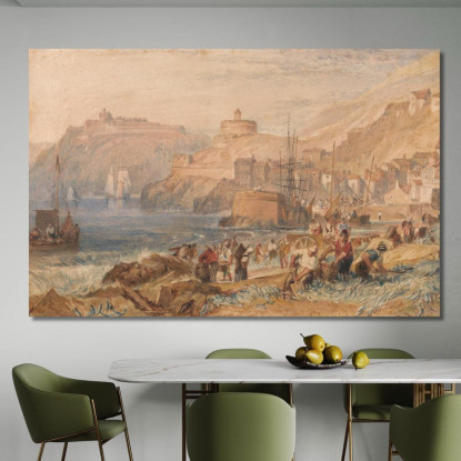 St. Mawes Cornovaglia Joseph Mallord William Turner jwt114 quadro stampato su tela