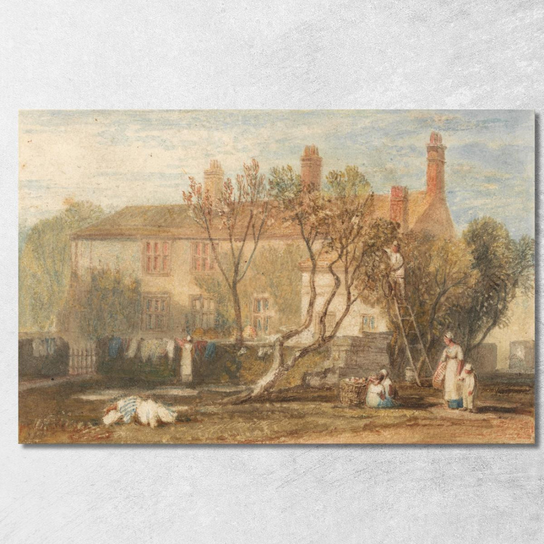 Steeton Manor House Vicino A Farnley Joseph Mallord William Turner jwt116 quadro stampato su tela