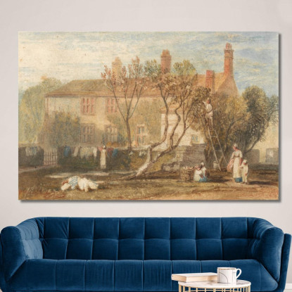 Steeton Manor House Vicino A Farnley Joseph Mallord William Turner jwt116 quadro stampato su tela
