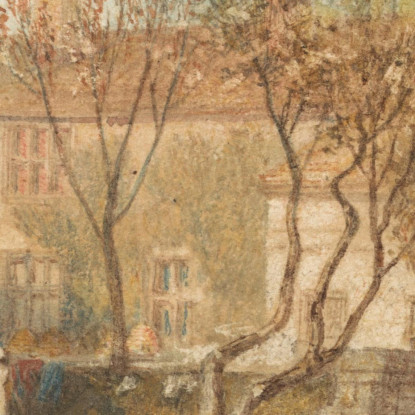 Steeton Manor House Vicino A Farnley Joseph Mallord William Turner jwt116 quadro stampato su tela