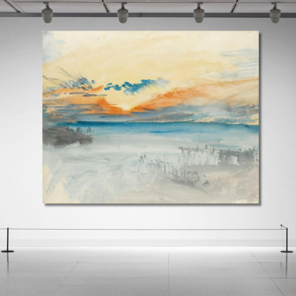 Tramonto Sull'Acqua Joseph Mallord William Turner jwt119 quadro stampato su tela