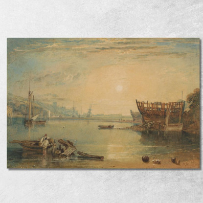 Teignmouth Devonshire Joseph Mallord William Turner jwt120 quadro stampato su tela