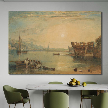 Teignmouth Devonshire Joseph Mallord William Turner jwt120 quadro stampato su tela