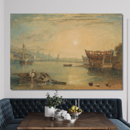 Teignmouth Devonshire Joseph Mallord William Turner jwt120 quadro stampato su tela