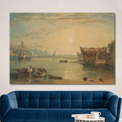 Teignmouth Devonshire Joseph Mallord William Turner jwt120 quadro stampato su tela