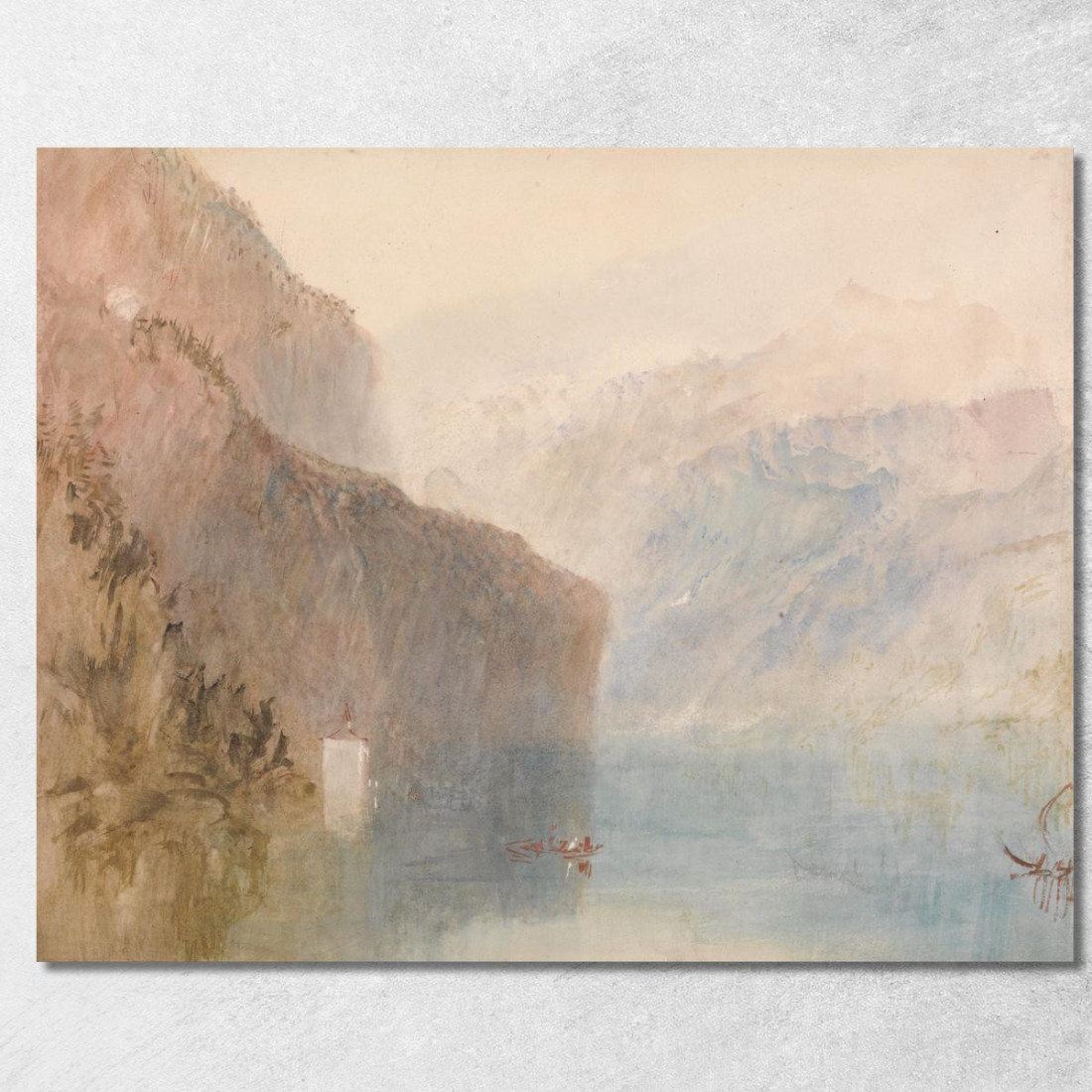 Cappella Di Tell Lago Dei Quattro Cantoni Joseph Mallord William Turner jwt121 quadro stampato su tela