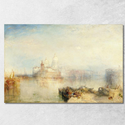 The Dogana And Santa Maria Della Salute Joseph Mallord William Turner jwt125 quadro stampato su tela
