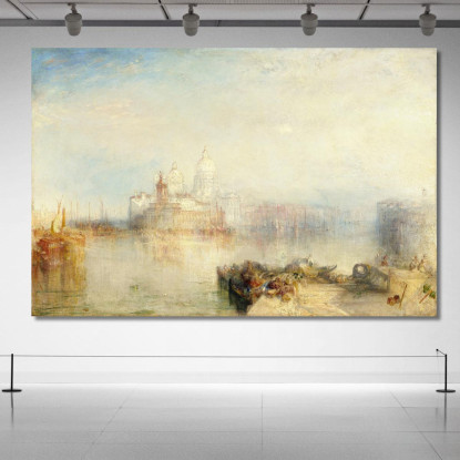 The Dogana And Santa Maria Della Salute Joseph Mallord William Turner jwt125 quadro stampato su tela