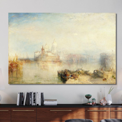 The Dogana And Santa Maria Della Salute Joseph Mallord William Turner jwt125 quadro stampato su tela