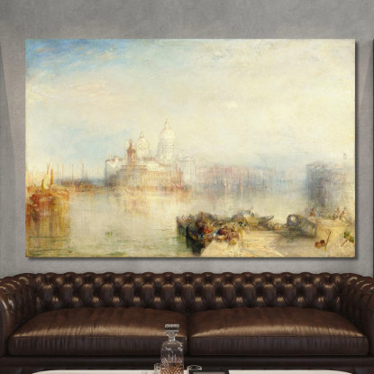 The Dogana And Santa Maria Della Salute Joseph Mallord William Turner jwt125 quadro stampato su tela