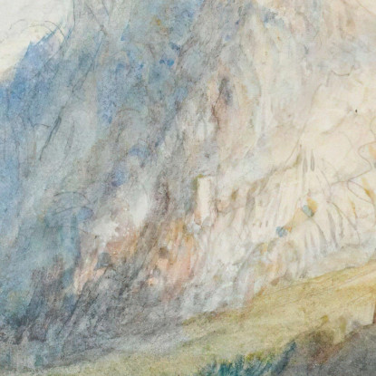 La Valle Domleschg Guardando A Nord Verso La Gola Di Rothenbrünnen Joseph Mallord William Turner jwt126 quadro stampato su tela