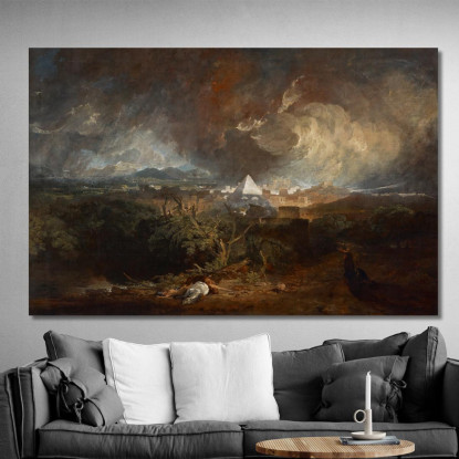 La Quinta Piaga D'Egitto Joseph Mallord William Turner jwt129 quadro stampato su tela