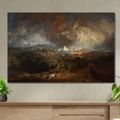 La Quinta Piaga D'Egitto Joseph Mallord William Turner jwt129 quadro stampato su tela