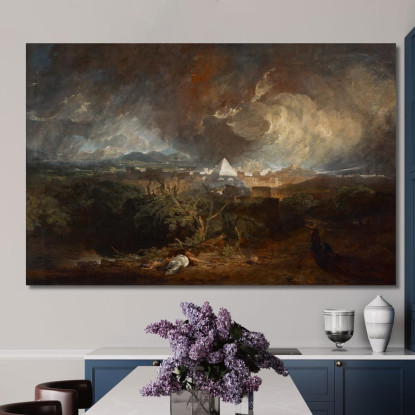 La Quinta Piaga D'Egitto Joseph Mallord William Turner jwt129 quadro stampato su tela