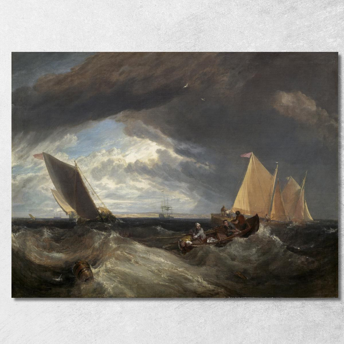 La Giunzione Del Tamigi E Del Medway Joseph Mallord William Turner jwt133 quadro stampato su tela