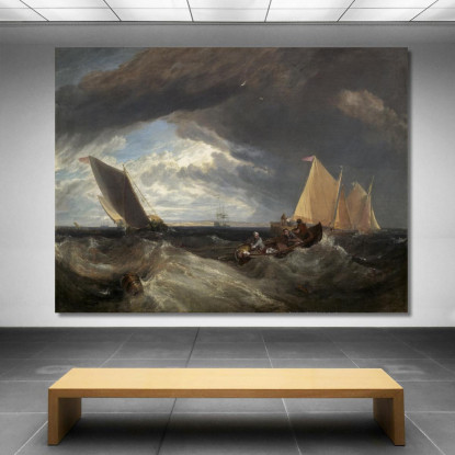 La Giunzione Del Tamigi E Del Medway Joseph Mallord William Turner jwt133 quadro stampato su tela