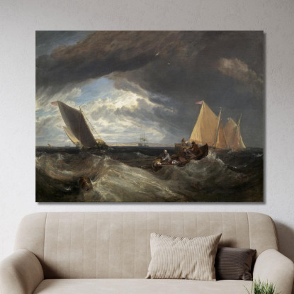 La Giunzione Del Tamigi E Del Medway Joseph Mallord William Turner jwt133 quadro stampato su tela