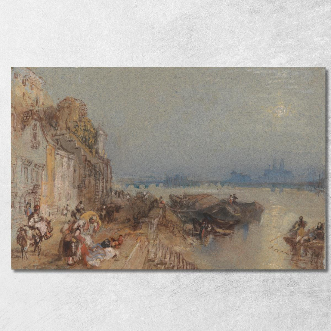 Tours_Tramonto- Guardando Indietro Joseph Mallord William Turner jwt139 quadro stampato su tela