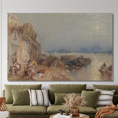 Tours_Tramonto- Guardando Indietro Joseph Mallord William Turner jwt139 quadro stampato su tela