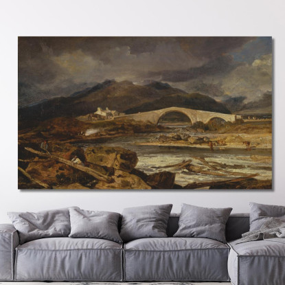 Ponte Tummel Perthshire Joseph Mallord William Turner jwt140 quadro stampato su tela