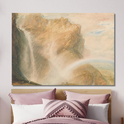 Caduta Superiore Del Reichenbach_Arcobaleno Joseph Mallord William Turner jwt141 quadro stampato su tela