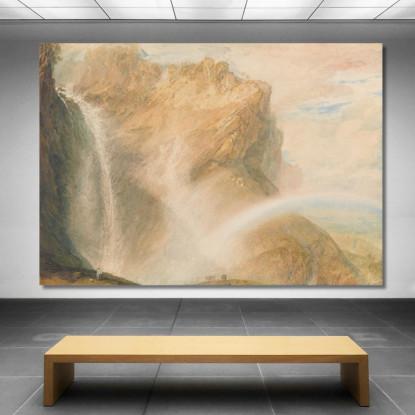 Caduta Superiore Del Reichenbach_Arcobaleno Joseph Mallord William Turner jwt141 quadro stampato su tela