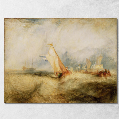 Van Tromp Sta Per Compiacere I Suoi Padroni Joseph Mallord William Turner jwt143 quadro stampato su tela