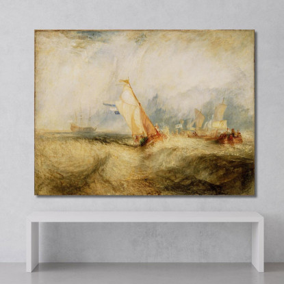 Van Tromp Sta Per Compiacere I Suoi Padroni Joseph Mallord William Turner jwt143 quadro stampato su tela