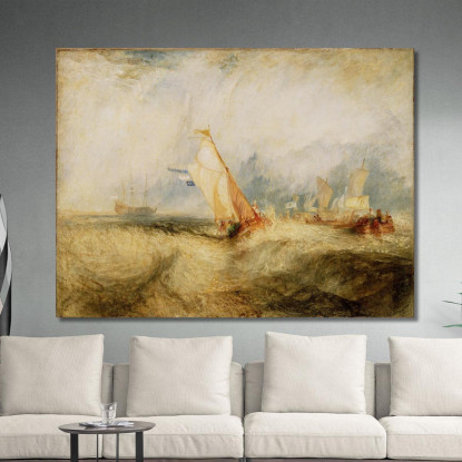 Van Tromp Sta Per Compiacere I Suoi Padroni Joseph Mallord William Turner jwt143 quadro stampato su tela