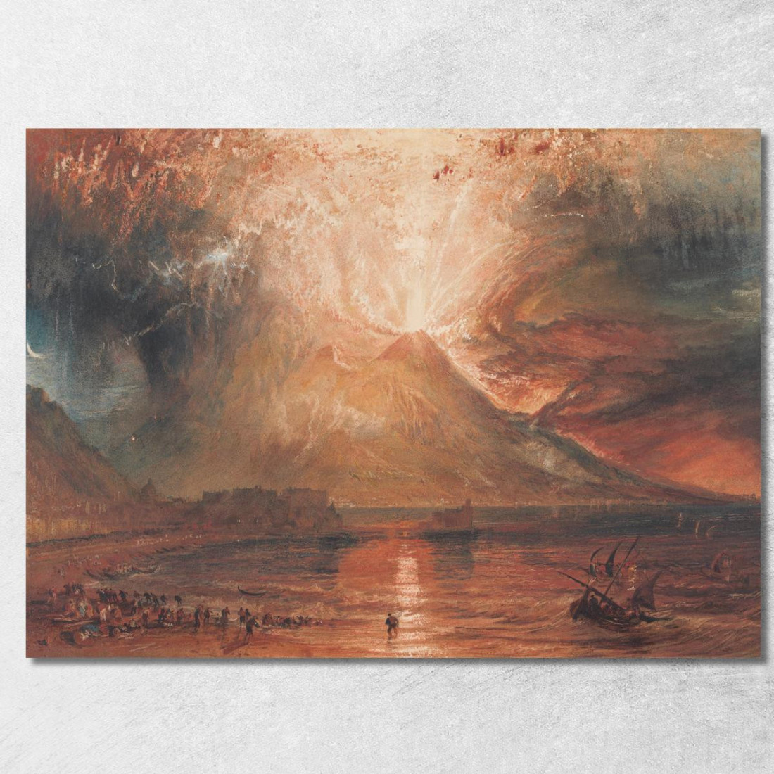 Vesuvio In Eruzione Joseph Mallord William Turner jwt146 quadro stampato su tela