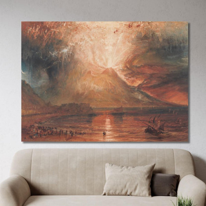 Vesuvio In Eruzione Joseph Mallord William Turner jwt146 quadro stampato su tela