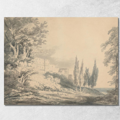 Villa D'Este Joseph Mallord William Turner jwt153 quadro stampato su tela