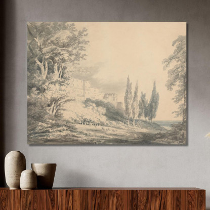 Villa D'Este Joseph Mallord William Turner jwt153 quadro stampato su tela
