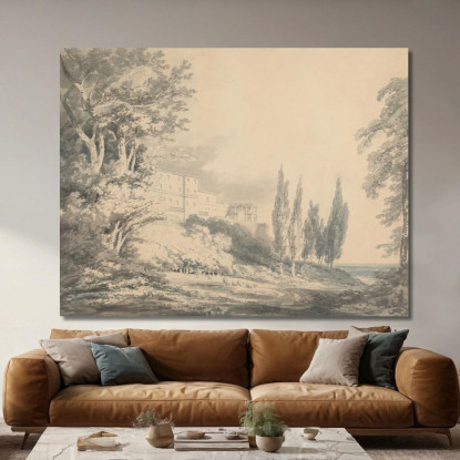 Villa D'Este Joseph Mallord William Turner jwt153 quadro stampato su tela