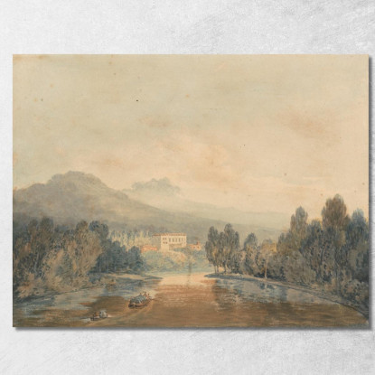 Villa Salviati On The Arno Joseph Mallord William Turner jwt154 quadro stampato su tela
