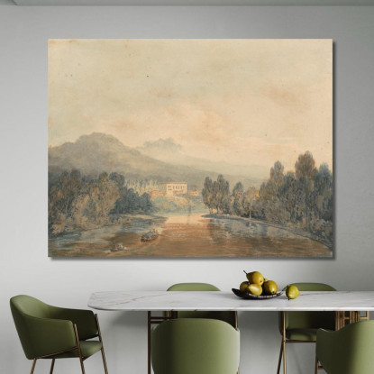 Villa Salviati On The Arno Joseph Mallord William Turner jwt154 quadro stampato su tela