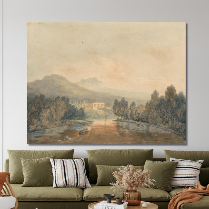 Villa Salviati On The Arno Joseph Mallord William Turner jwt154 quadro stampato su tela