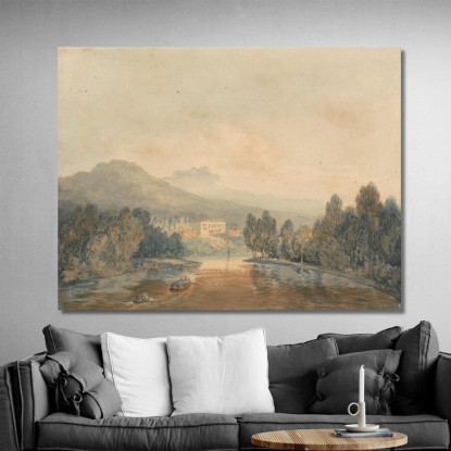 Villa Salviati On The Arno Joseph Mallord William Turner jwt154 quadro stampato su tela