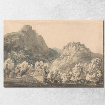 Cascata Di Lodore Cumberland Joseph Mallord William Turner jwt155 quadro stampato su tela