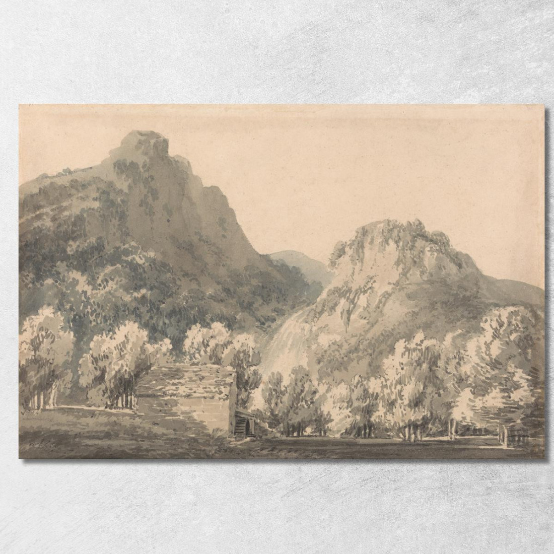 Cascata Di Lodore Cumberland Joseph Mallord William Turner jwt155 quadro stampato su tela