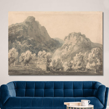 Cascata Di Lodore Cumberland Joseph Mallord William Turner jwt155 quadro stampato su tela