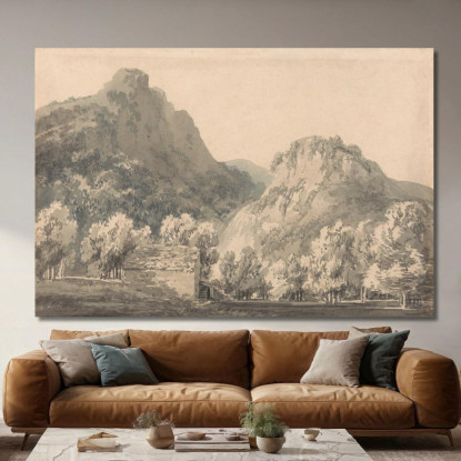 Cascata Di Lodore Cumberland Joseph Mallord William Turner jwt155 quadro stampato su tela