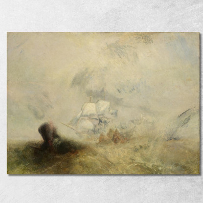 Baleniere Joseph Mallord William Turner jwt158 quadro stampato su tela