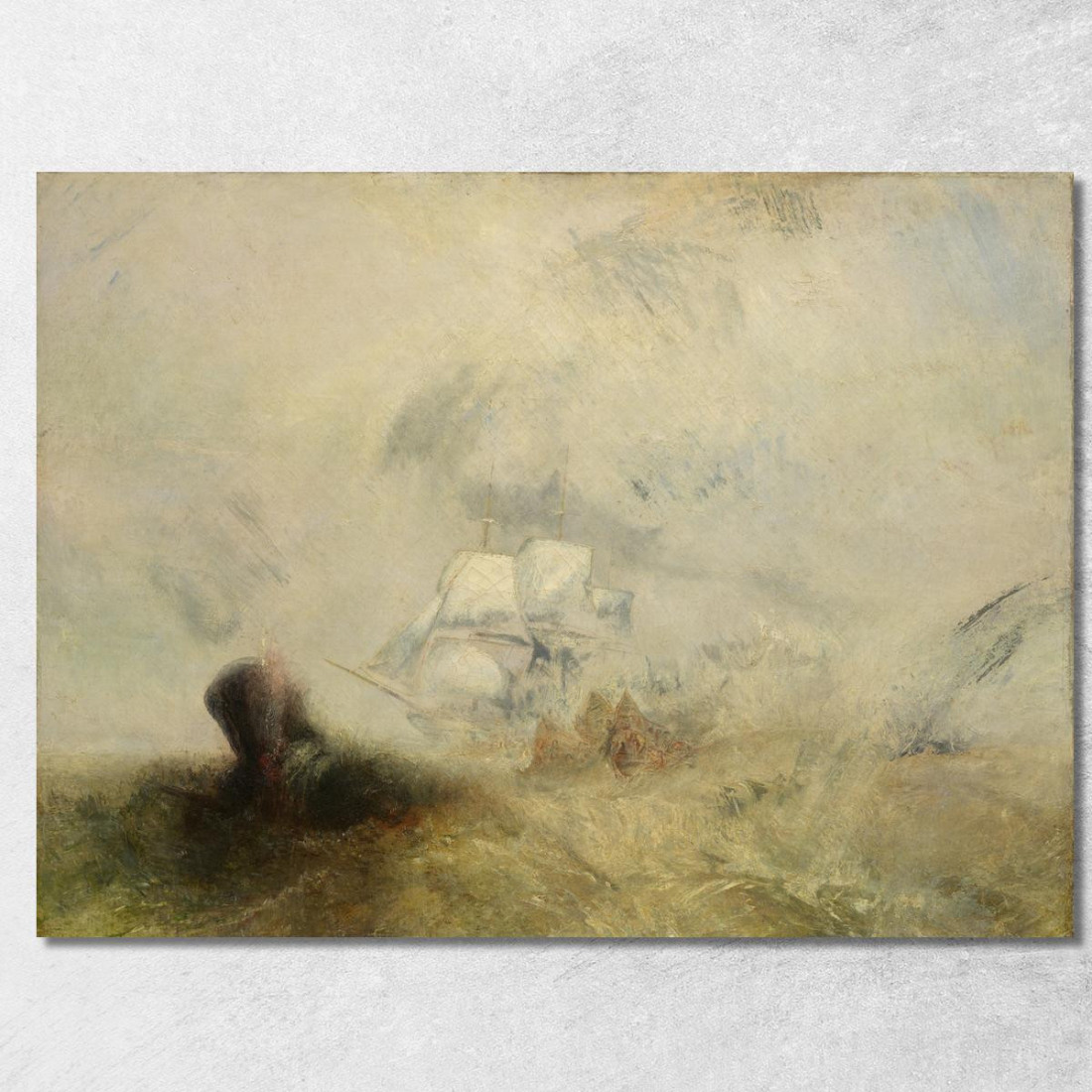 Baleniere Joseph Mallord William Turner jwt158 quadro stampato su tela
