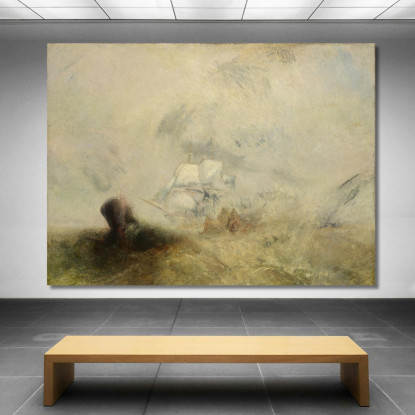 Baleniere Joseph Mallord William Turner jwt158 quadro stampato su tela