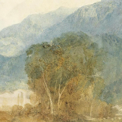 A View From The Castle Of St. Michael Bonneville Savoy From The Banks Of The Arve River Joseph Mallord William Turner canvas pri