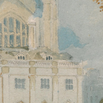 Clare Hall Y King'S College Chapel Cambridge Desde Las Orillas Del Río Cam Joseph Mallord William Turner cuadro en lienzo