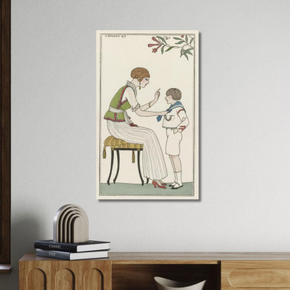 Camicetta Giapponese George Barbier gbb8 quadro stampato su tela